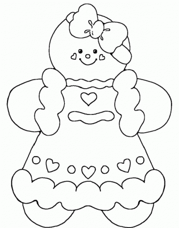 Free Printable Gingerbread Man Coloring Page From Gingerbread 