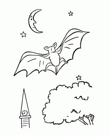 Bat Coloring Pages | Coloring
