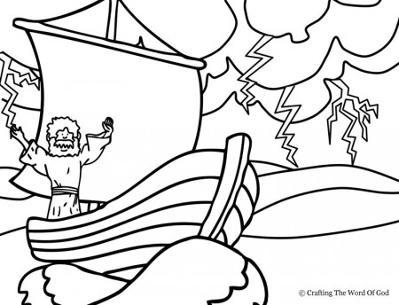 Jesus Calms The Storm- Coloring Page Â« Crafting The Word Of God