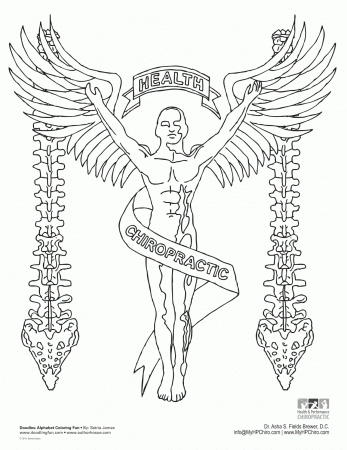 Chiropractic Coloring Page