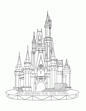 Disney Castle Colouring Pages - Coloring Pages for Kids and for Adults