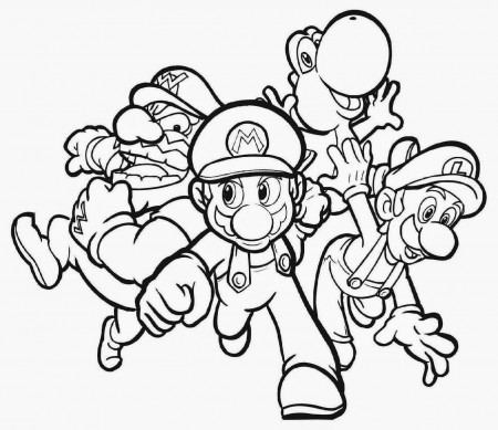 Mario Coloring Sheets | Free Coloring Sheet