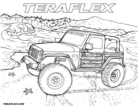 June 2017 Jeep Coloring Page | TeraFlex