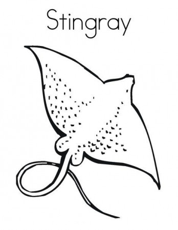 Top 10 Free Printable Stingray Coloring Pages Online | Fish coloring page, Coloring  pages, Animal coloring pages