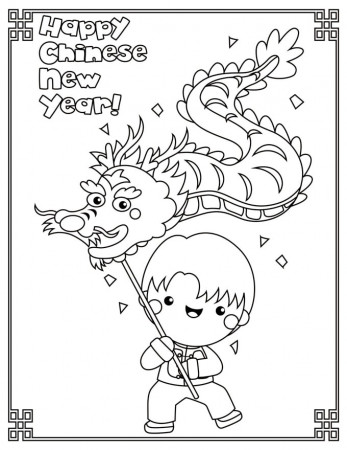Chinese New Year Printables Free: Colouring Pages, Word Search, Bingo