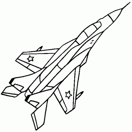 Drawings War Planes (Transportation) – Printable coloring pages