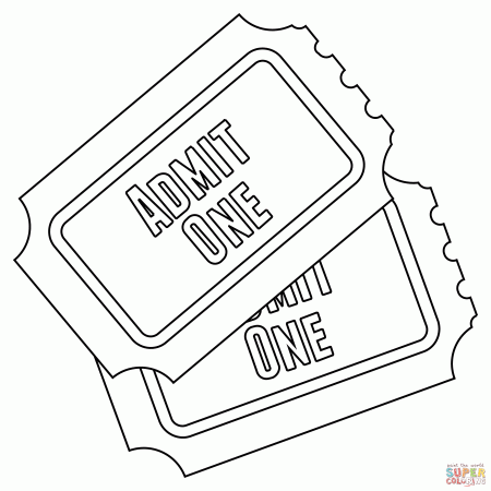 Admission Tickets coloring page | Free Printable Coloring Pages