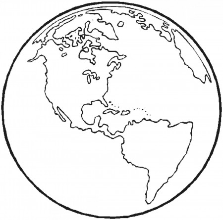 The Earth Coloring Page | Earth coloring pages, Space coloring pages, Planet  coloring pages