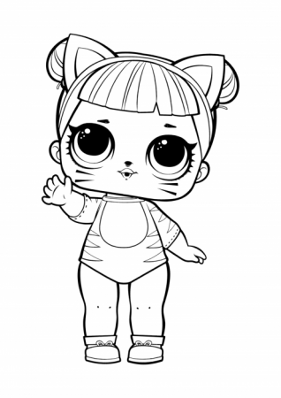 Coloring for girls L.O.L. Surprise! - Baby Cat coloring pages, LOL dolls coloring  pages - Colorings.cc