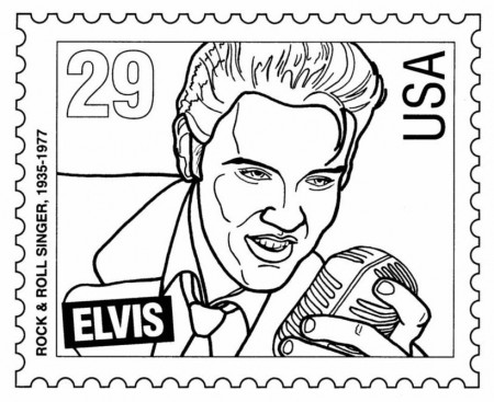 Elvis coloring pages... | Coloring Pages, Elvis ...