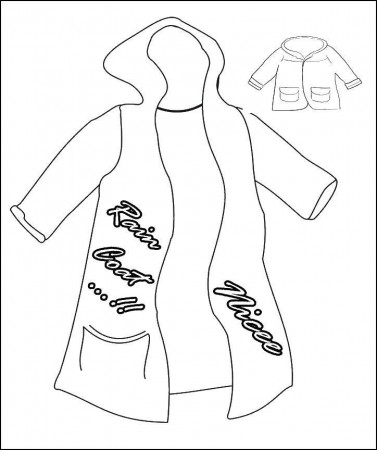 Online coloring pages Coloring Raincoat , Coloring .