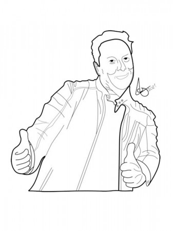 Elon Musk coloring pages - Free Printable