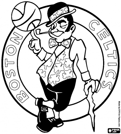 Boston Celtics Logo Coloring Page - Get Coloring Pages