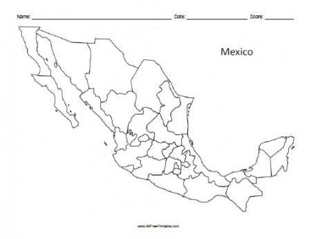 Mexico Blank Map | Free Printable
