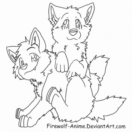 Anime Wolf Coloring Pages For Teenagers - Coloring Pages For All Ages