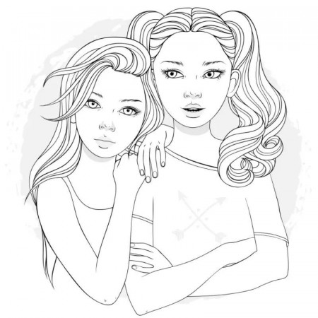 Gay & lesbian coloring page