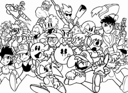 A Gallery Of Free Video Game Coloring Pages Free Download -  Whitesbelfast.com