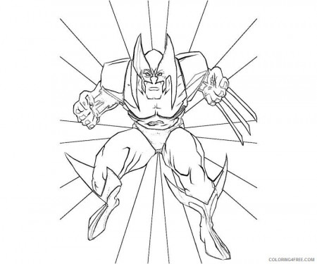 free wolverine coloring pages for kids Coloring4free - Coloring4Free.com