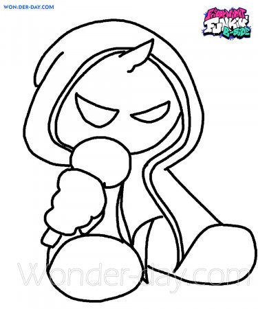 Friday Night Funkin coloring pages - Printable coloring pages