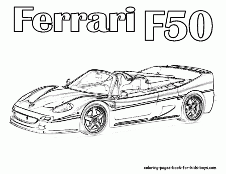Ferrari Car Coloring Pages, pictures of ferrari sports cars ...
