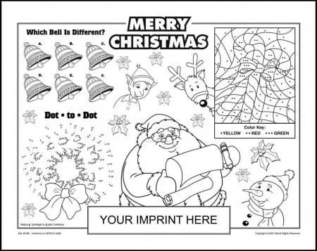 Christmas Activity Sheets For Kids-www.khawachen.org | www ...