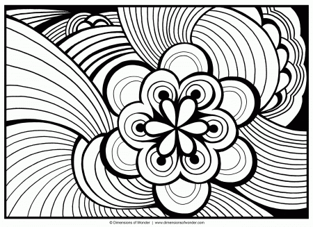Printable Abstract - Coloring Pages for Kids and for Adults