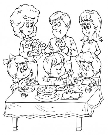 Coloring Pages: Happy Birthday Dad Coloring Pages For Kids ...
