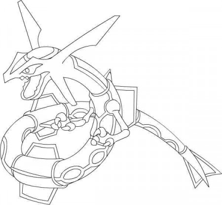 11 Images of Mega Pokemon Rayquaza Coloring Pages - Pokemon ...