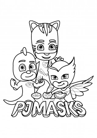 PJ Masks: proud and strong - PJ Masks Kids Coloring Pages
