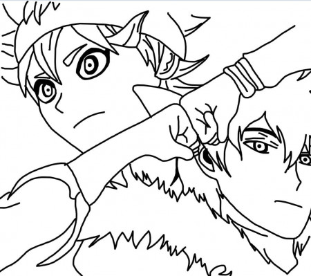 Black Clover coloring pages - Printable coloring pages
