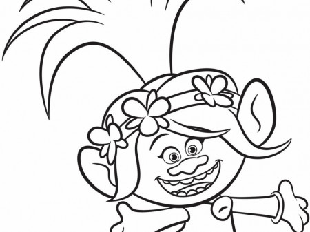 Poppy Coloring Page Coloring Pages Princess Poppy Coloring Pages O Branch  From Trolls - birijus.com