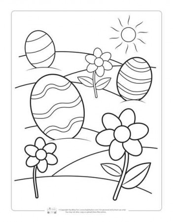 Printable Easter Coloring Pages for Kids - itsybitsyfun.com