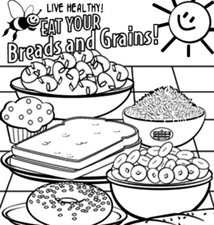 Breads And Grains Free Coloring Pagesbsaffunktaking.blogspot.com