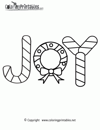 Free printable christmas joy coloring pages | www.veupropia.org