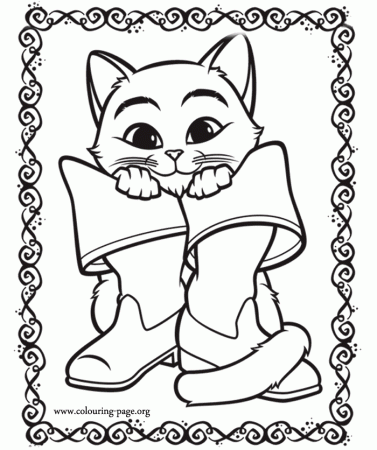 Baby Puss In Boots Coloring Pages Printable - Coloring Pages For ...