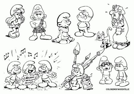 Smurfette Coloring Pages (20 Pictures) - Colorine.net | 8791