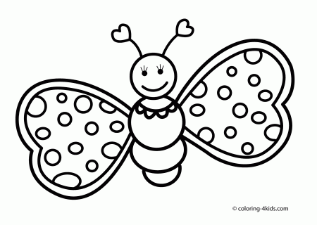 Butterfly Coloring Book Pages - Coloring Pages for Kids and for Adults