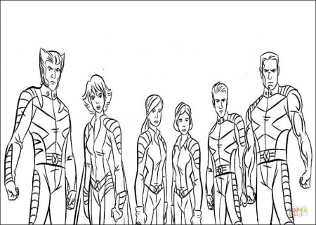 X Men 1 coloring page | Free Printable Coloring Pages