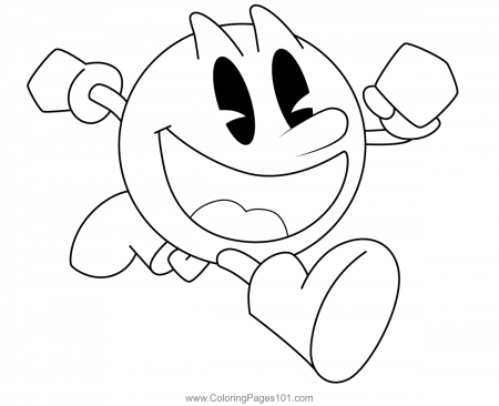 Pac-Man Pac-Man Coloring Page for Kids - Free Pac-Man Printable Coloring  Pages Online for Kids - ColoringPages101.com | Coloring Pages for Kids