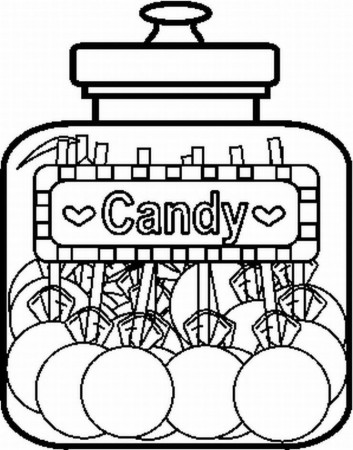 Candy Jar Coloring Pages - 2019 Open Coloring Pages