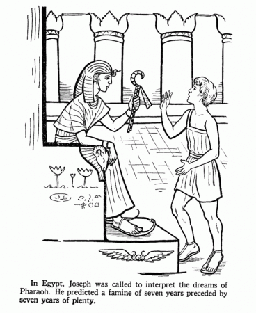 joseph pharaoh Colouring Pages