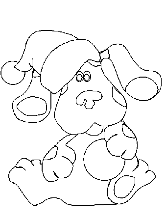 Blues Clues Coloring Pages Free Print : Blues in Christmas ...