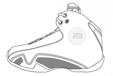 Jordan Shoes - Coloring Pages for Kids and for Adults