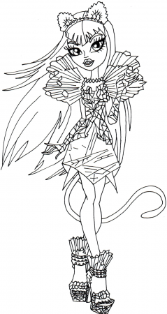 Coloring Pages: Free Printable Monster High Coloring Pages Catty ...