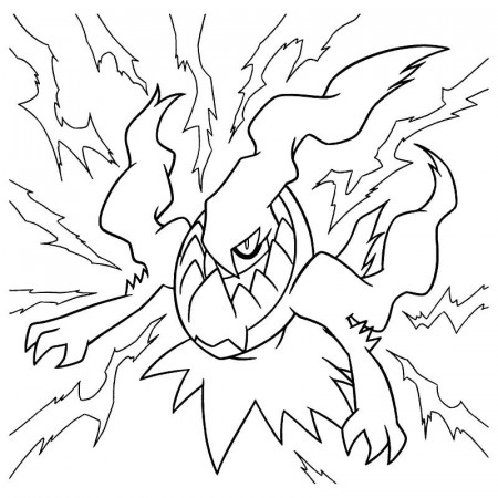 Darkrai Power Coloring Page - Free Printable Coloring Pages for Kids