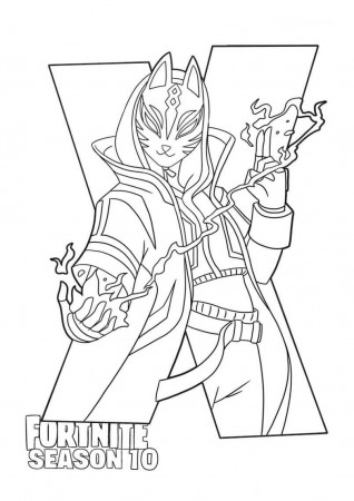 Fortnite Drift in Season 10 Coloring Pages - Fortnite Coloring Pages - Coloring  Pages For Kids And Adults