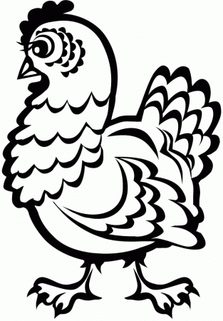 Chicken - Coloring Pages for Kids and for Adults