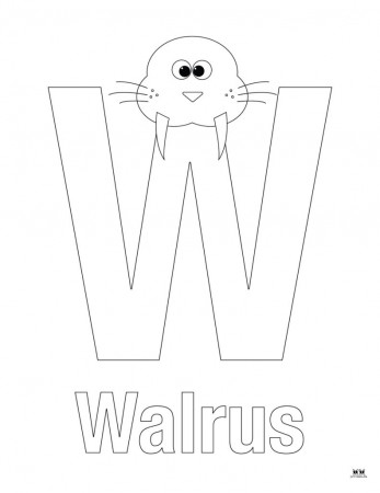 Letter W Coloring Pages - 15 FREE Pages | Printabulls
