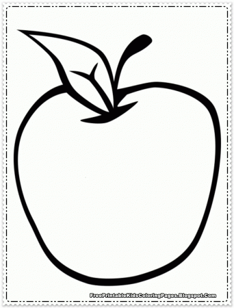 Apple Fruit Coloring Pages Printable - Free Printable Kids ...