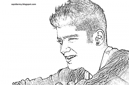 One Direction Coloring Pages - Malik - Squid Army